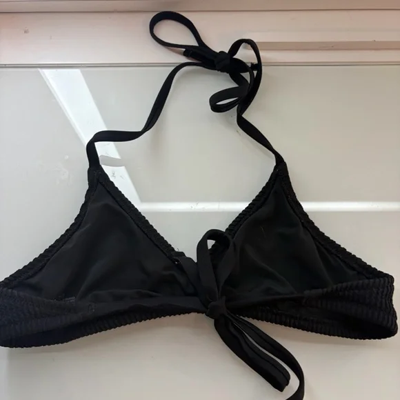 AERIE CRINKLE HALTER VOOP BIKINI TOP WOMENS!! - Picture 9 of 11